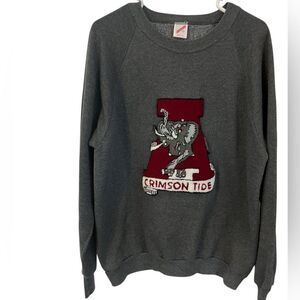 Alabama crimson tide vintage appliqué sweet shirt women’s xL